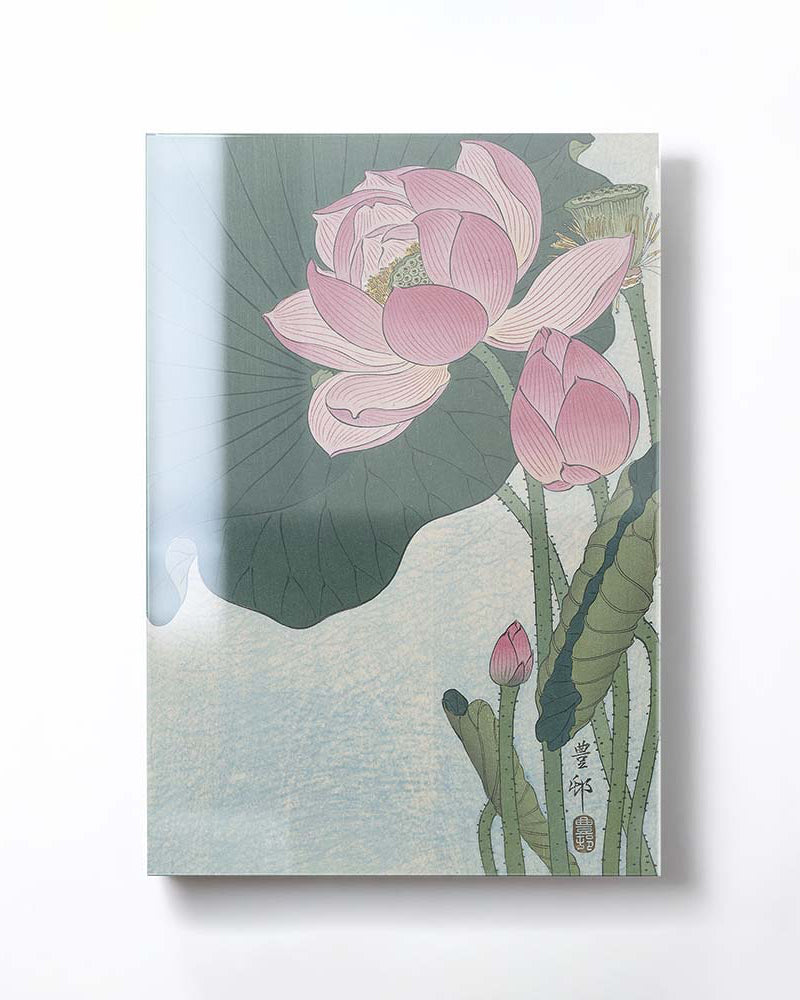 Ohara Koson - Blooming Lotus Flowers