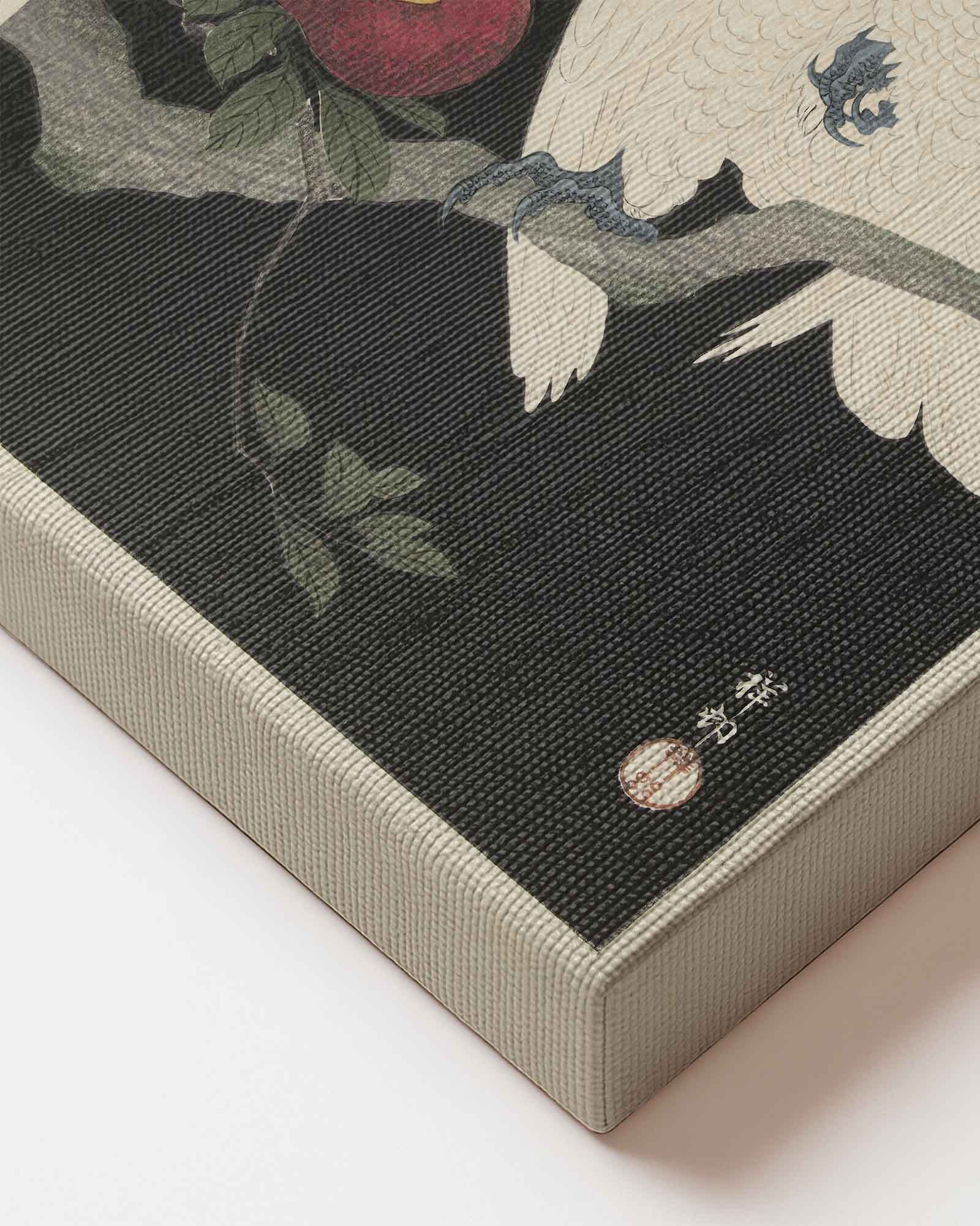 Ohara Koson - Cockatoo and pomegranate printed on premium canvas art painting
