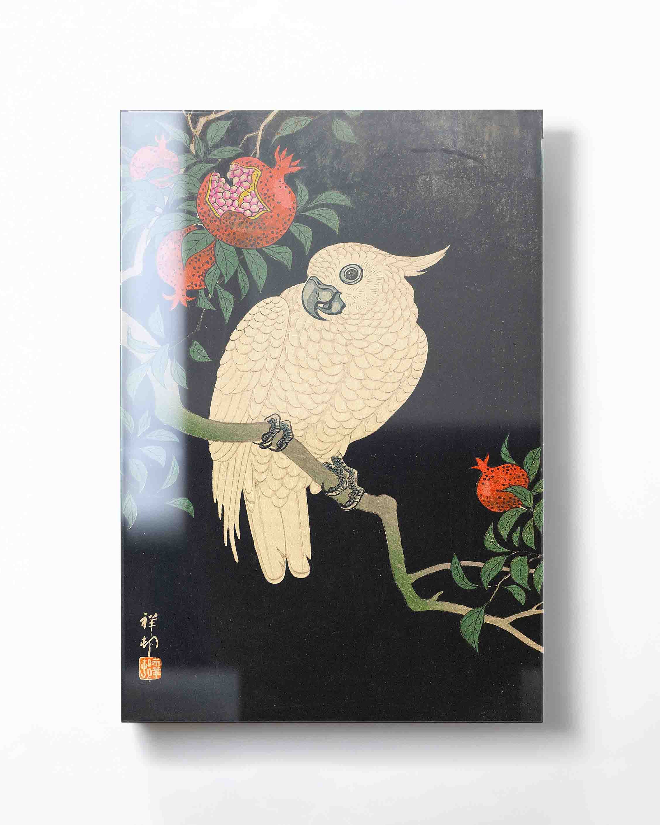 Ohara Koson - Cockatoo and pomegranate II